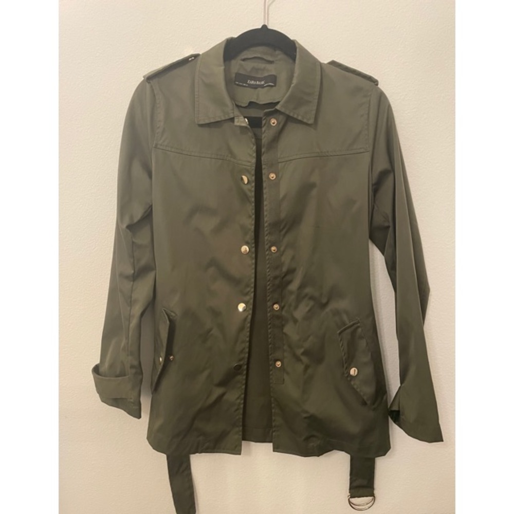 Zara Basic Olive/Army Green Jacket - image 8